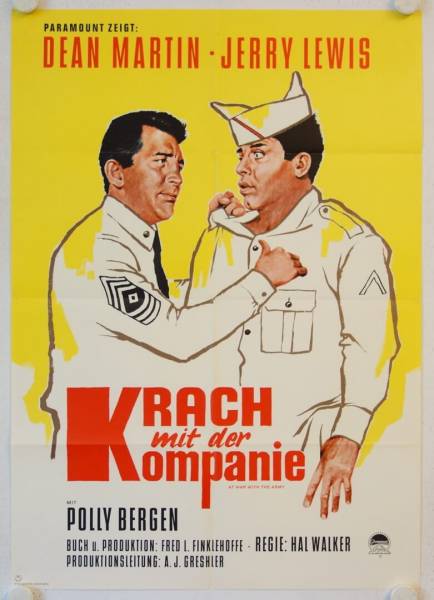 At War with the Army re-release german movie poster